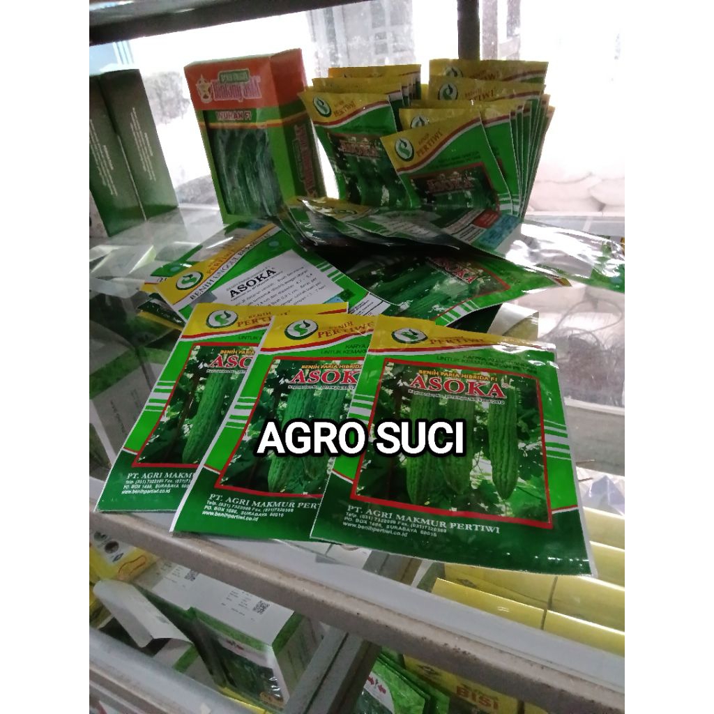 Benih Bibit Paria Pare Asoka F1, Daun lebih Tahan Kresek. Kadaluarsa 2027 - Benih Cap Pertiwi