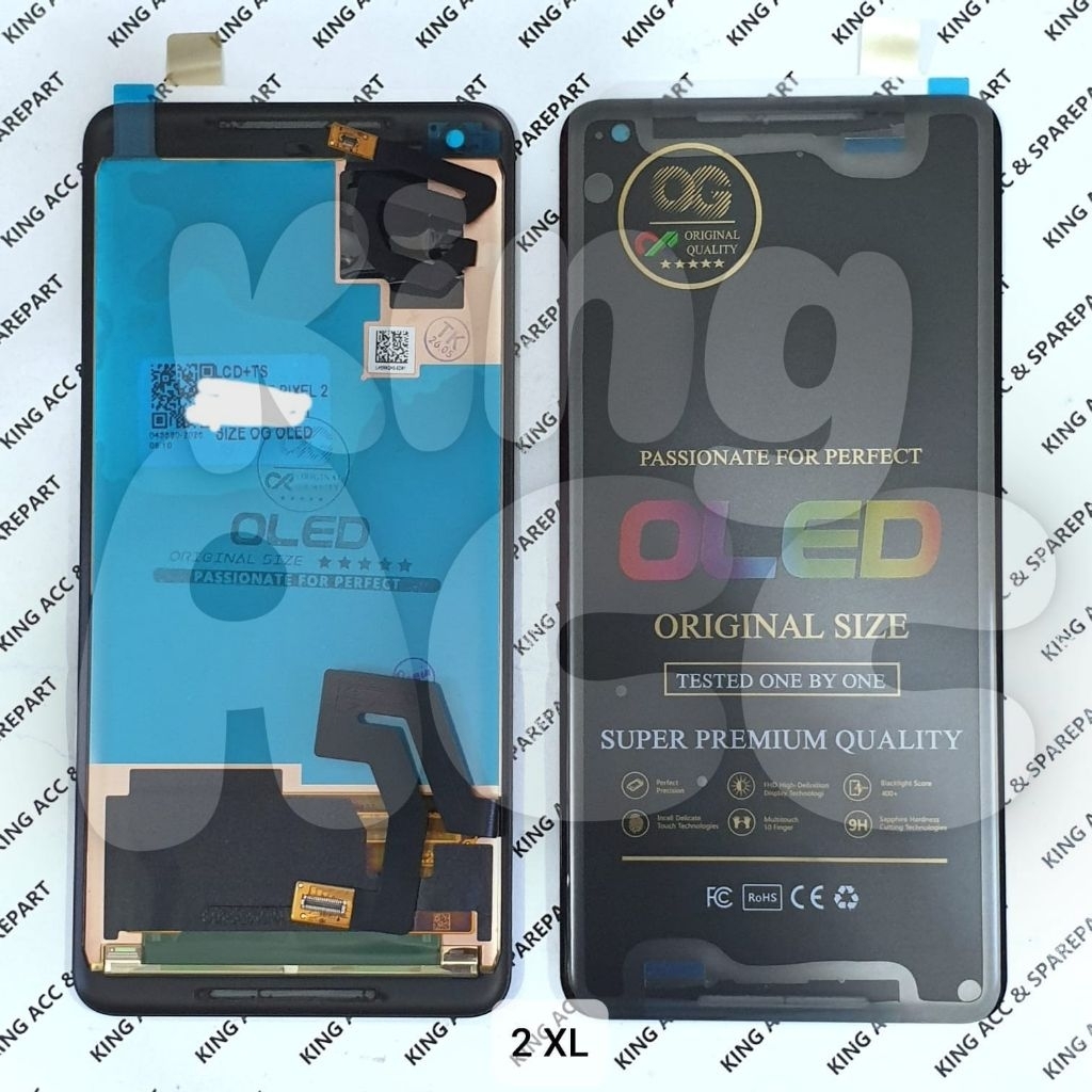 OLED OG LCD TOUCHSCREEN GOOGLE PIXEL 2 XL / 2XL BLACK