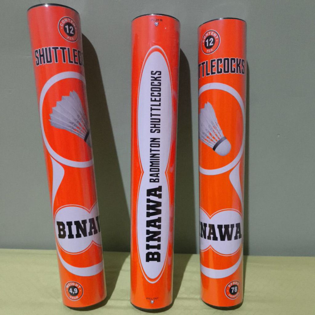 Binawa Shuttlecock Speed 78/Bola bulutangkis Binawa/Kok Bulutangkis/Bola Badminton Awet