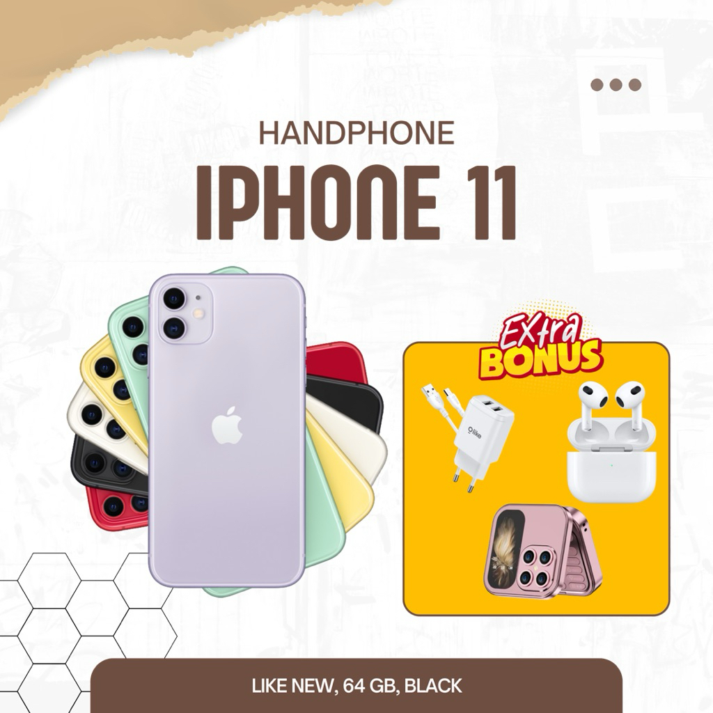 IPHONE 11 LIKE NEW, MULUS NORMAL, RESMI IBOX