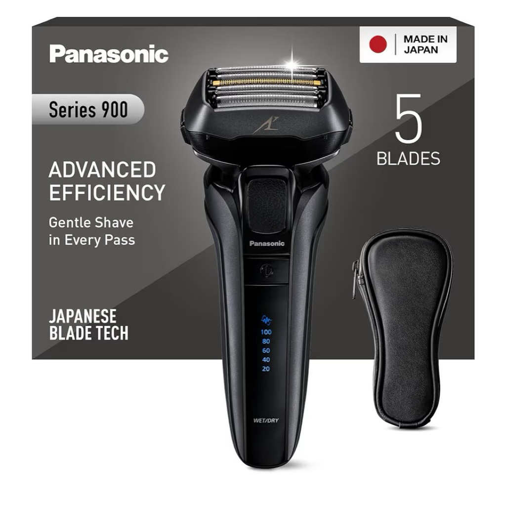 Panasonic ES-LV6U Series 900 Premium Wet/Dry Electric Shaver 5-Way Shaving Head with Linear Motor