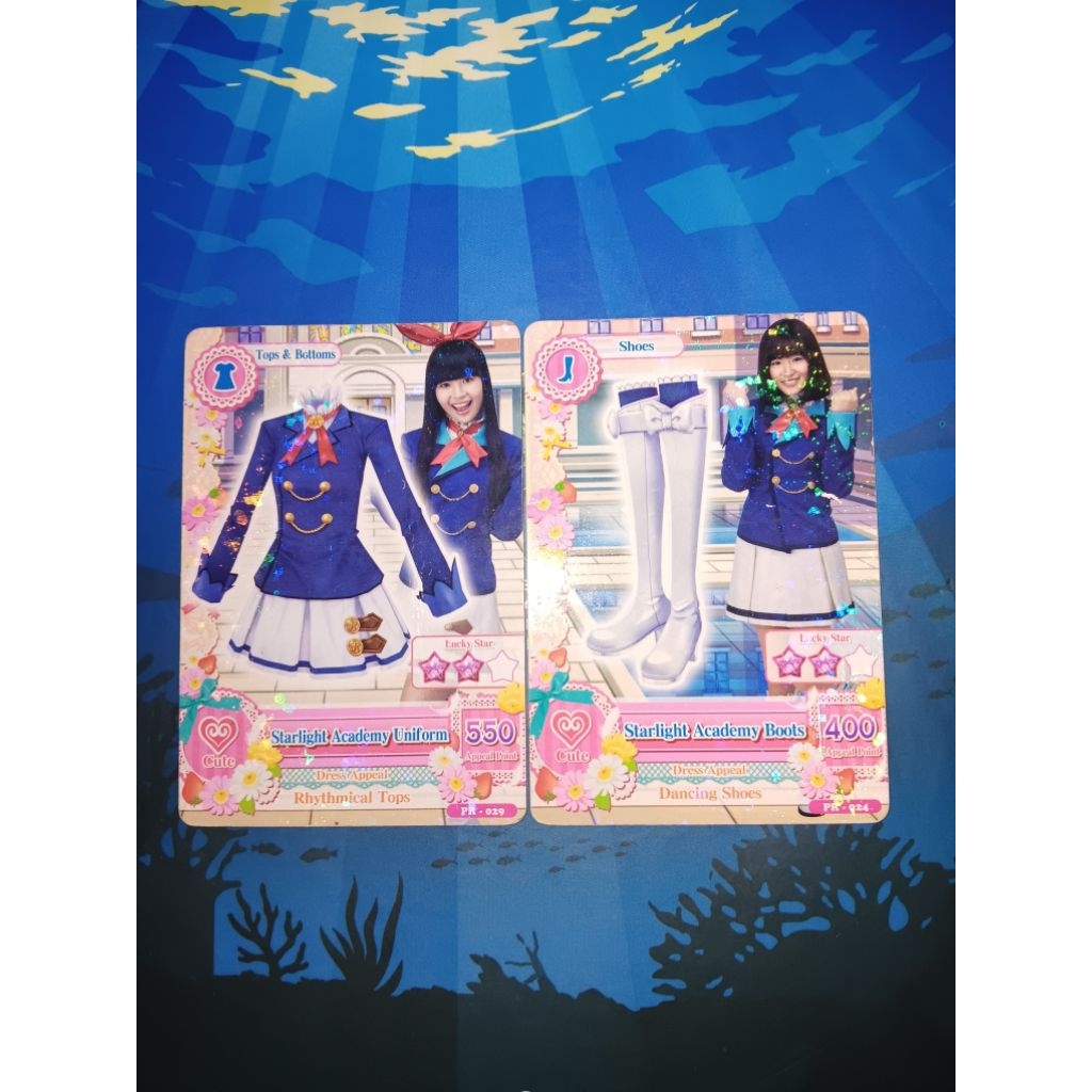 (Ori) AIKATSU x JKT48 Starlight Academy Uniform card set Cute