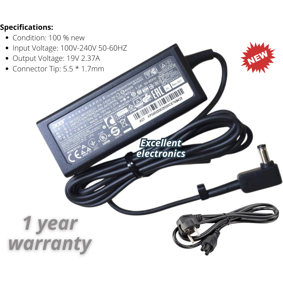 Charger Acer Aspire 3 A311-31, Charger Acer Aspire 3 A314-31, Charger Acer Aspire 3 A314-32, Charger