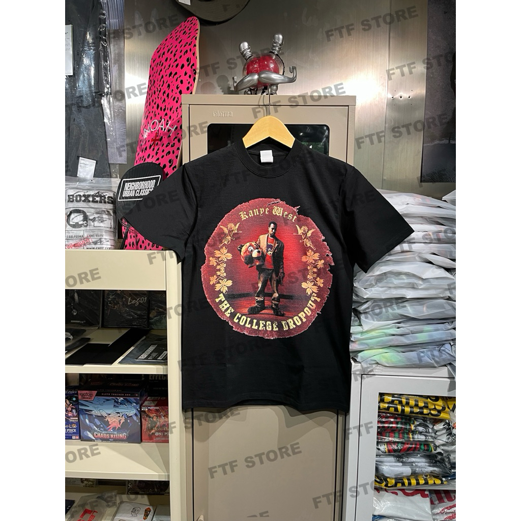KANYE WEST - THE COLLEGE DROPOUT TSHIRT BLACK
