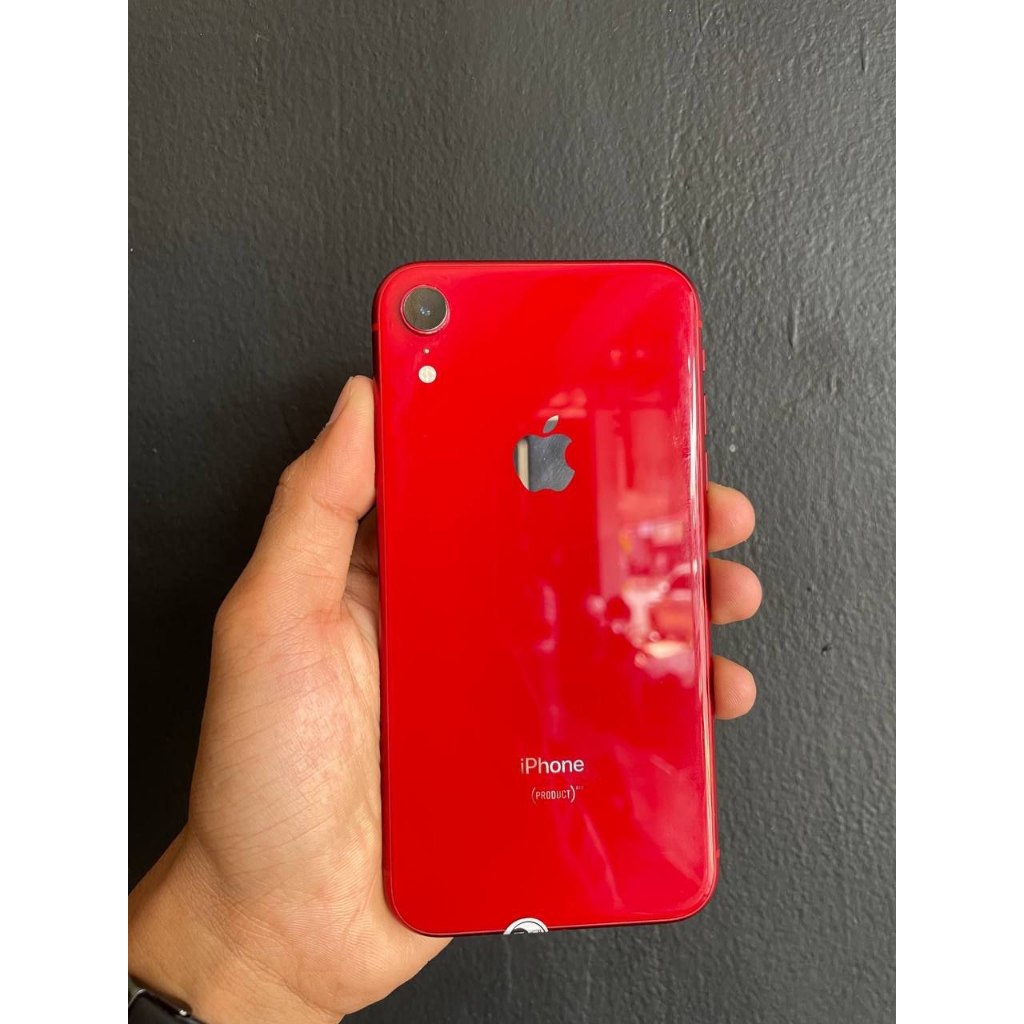 iPhone XR 256GB Red Second Fullset Resmi Bea Cukai Sinyal Aman Minus Dent