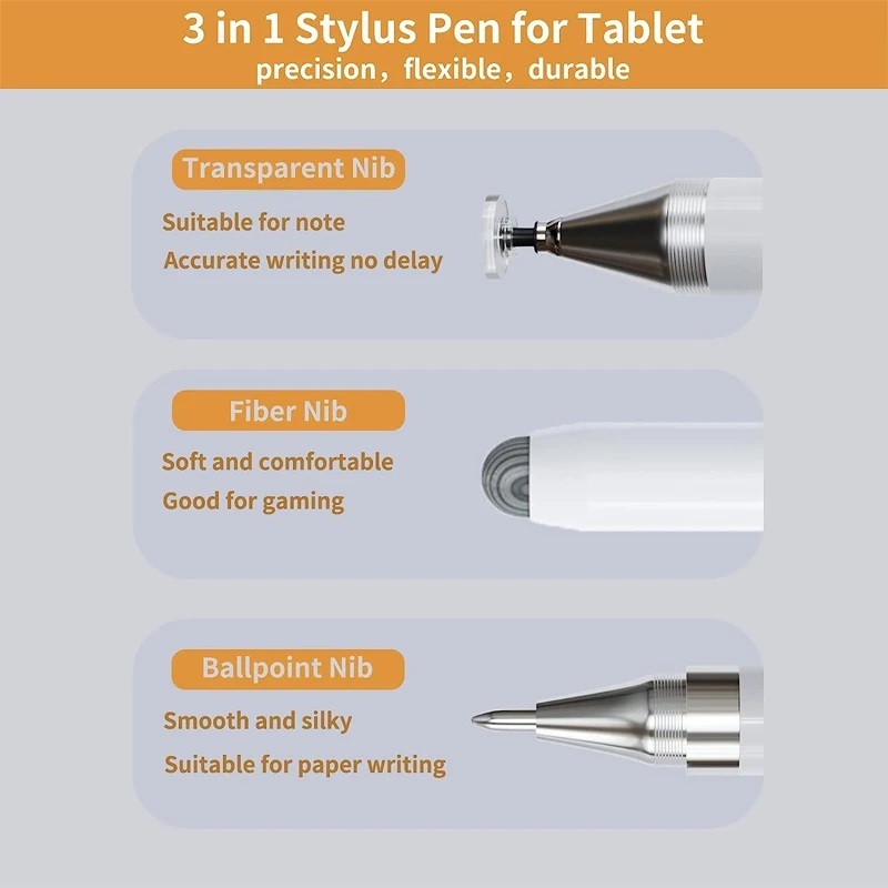 Stylus Pen Universal 3in1 For Advan Tab Sketsa 3 VX Neo Touchscreen Pencil