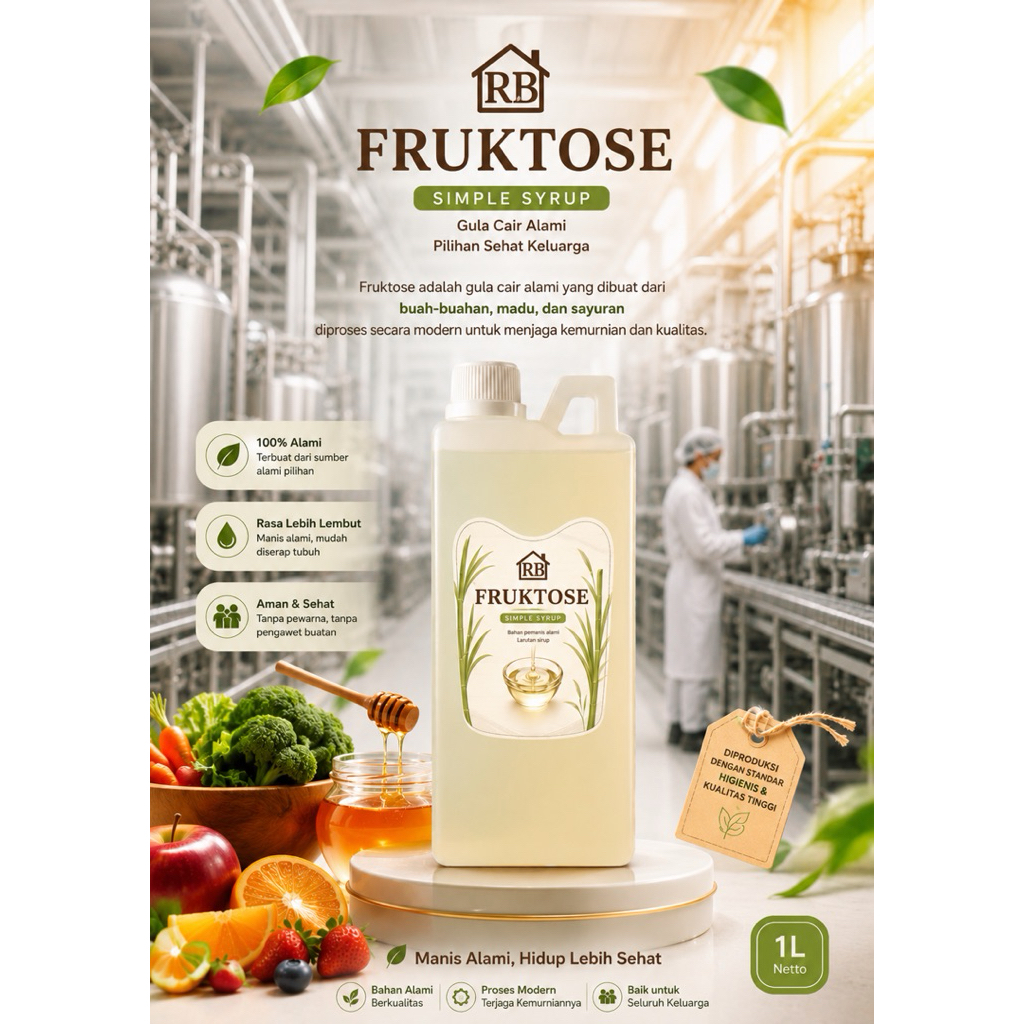 GULA CAIR 1KG - SIMPLE SYRUP - GULA FRUKTOSE