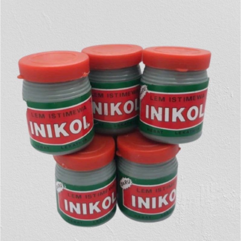 3 pack LEM KERTAS INIKOL KECIL isi 24 pcs/pack lem kol aci/glukol mini serbaguna kebutuhan atk. Gros