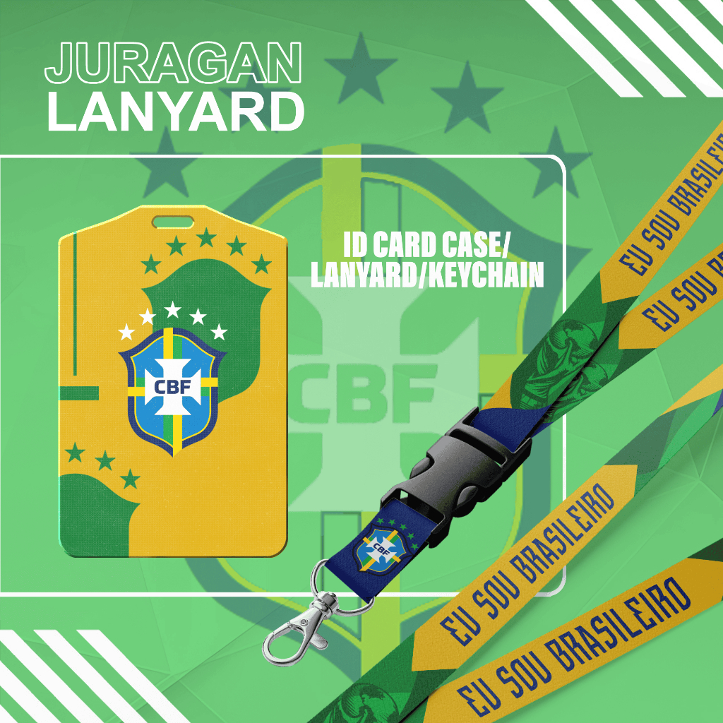 LANYARD / TALI GANTUNGAN LEHER BRAZIL WORLD CUP 2026