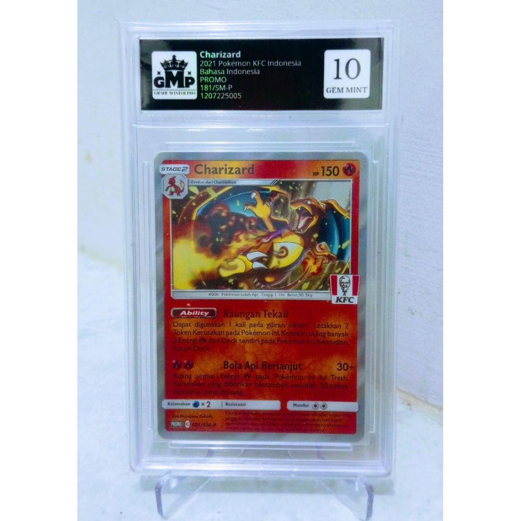Charizard 2021 Pokemon Promo KFC Indonesia Grade Master Pro 10