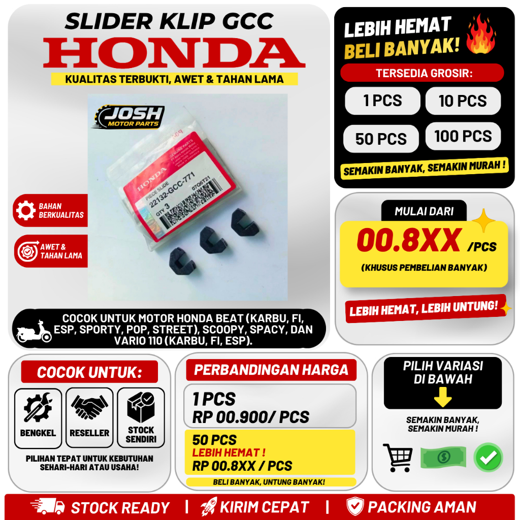 Slider Slide Klip Beat Vario 110 GCC FI GCC S732