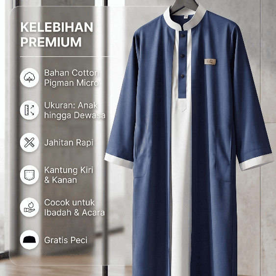Jubah Pria Terbaru | Jubah Pria Dewasa | Jubah Habib