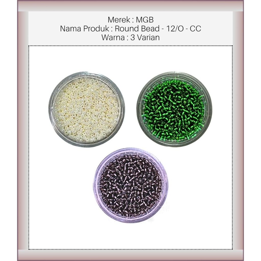 MGB™ - 12/0 - CC - MGB Manik 12/0 - MGB Payet 12/0 - MGB Payet 12/O - Manik MGB 12/O - Payet MGB 12/