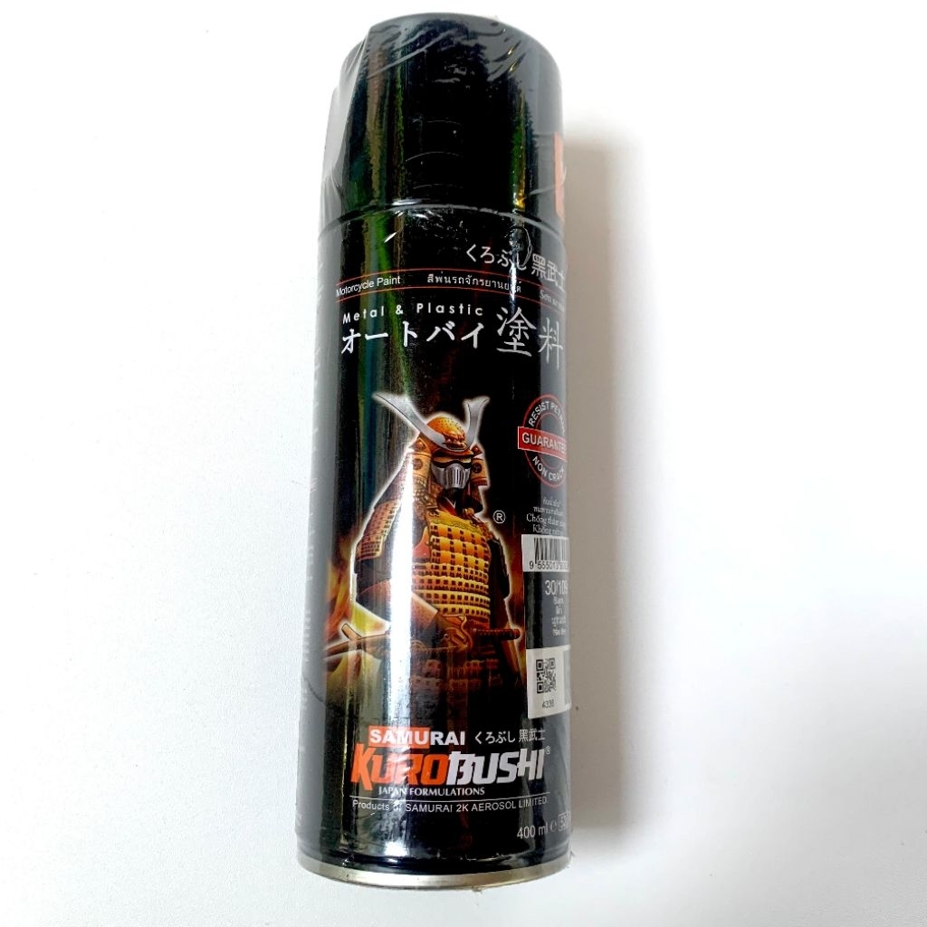 Pilok Pilox Cat Semprot Kaleng Hitam Glossy Silver Glossy Samurai 400ml