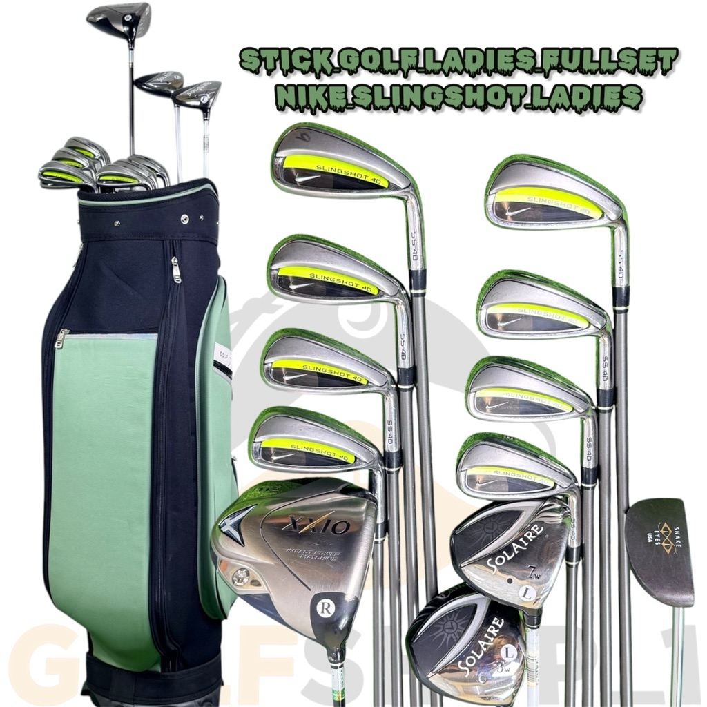 Stick Golf Ladies Nike Slingshot Golf Shaft Graphite Flek Ladies Fullset Bag Golf Second Original