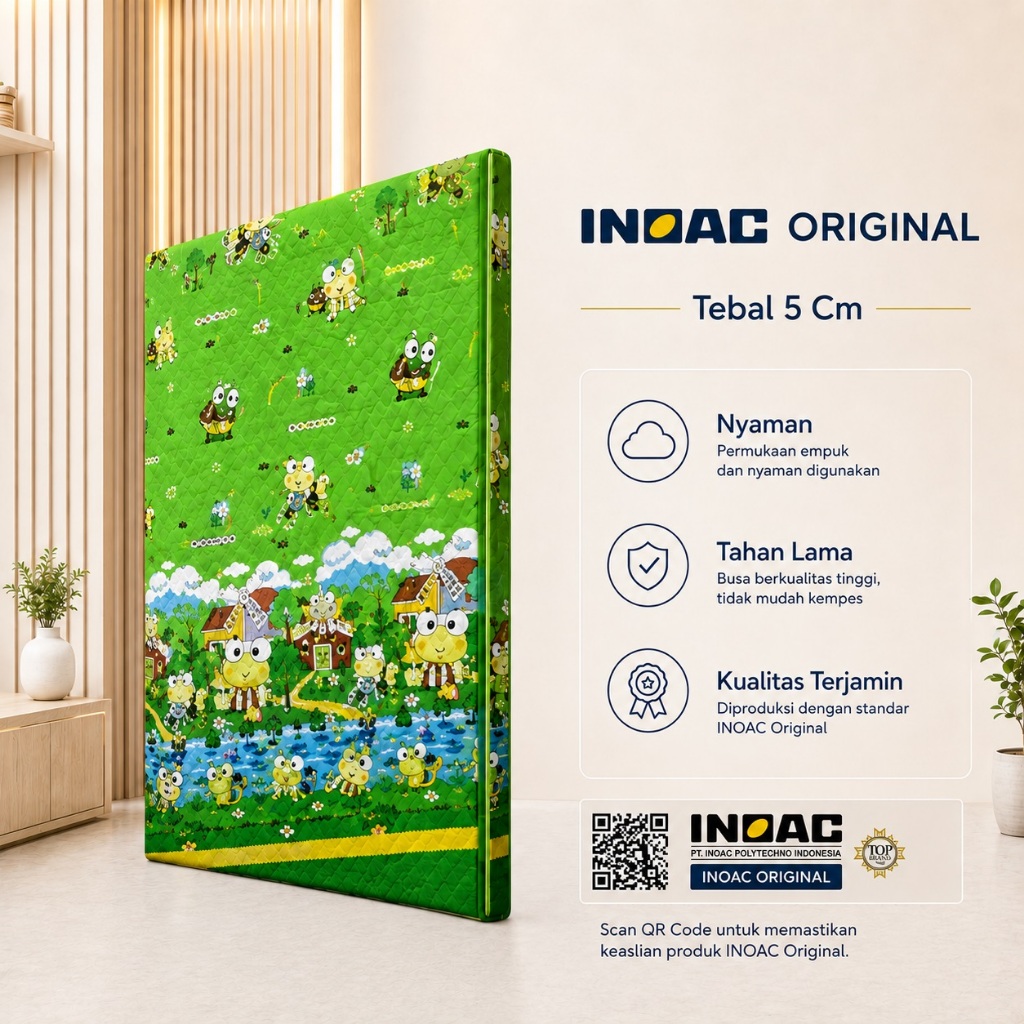 Kasur Busa INOAC EON D23 Original 200 x 80 x 5 cm / Kasur Lantai Tipis / Matras Busa Inoac