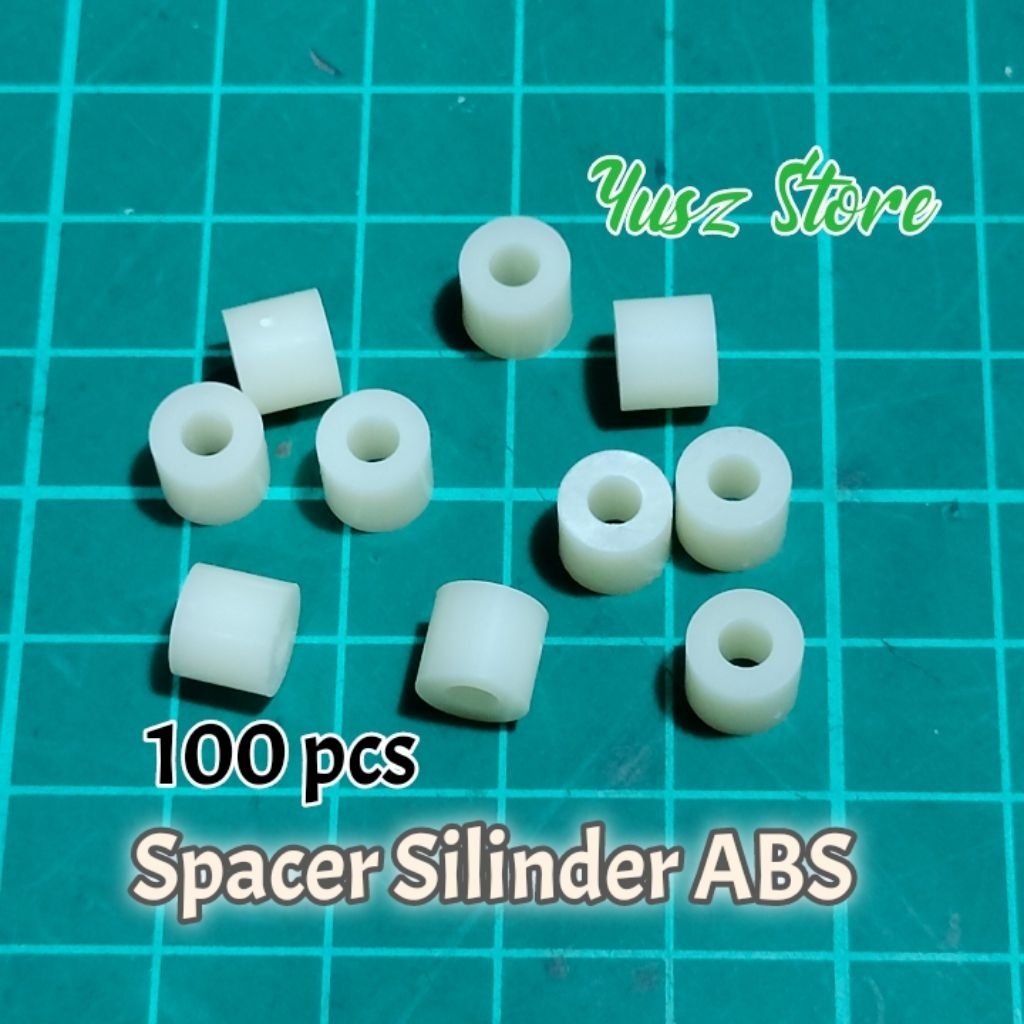 100pcs Spacer Silinder M3 x 6 Plastik ABS Nylon  tiang penyangga PCB
