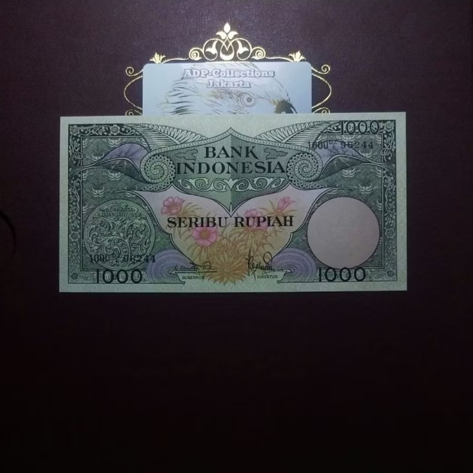 Uang Kuno 1000 Rupiah Seri Bunga