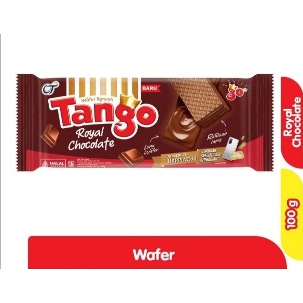 Tango Wafer Long Cokelat 100g Wafer Tanggo Coklat 100 gram Wafer Renyah