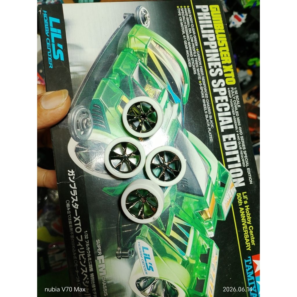 Tamiya ban dan velg Gunbluster XTO