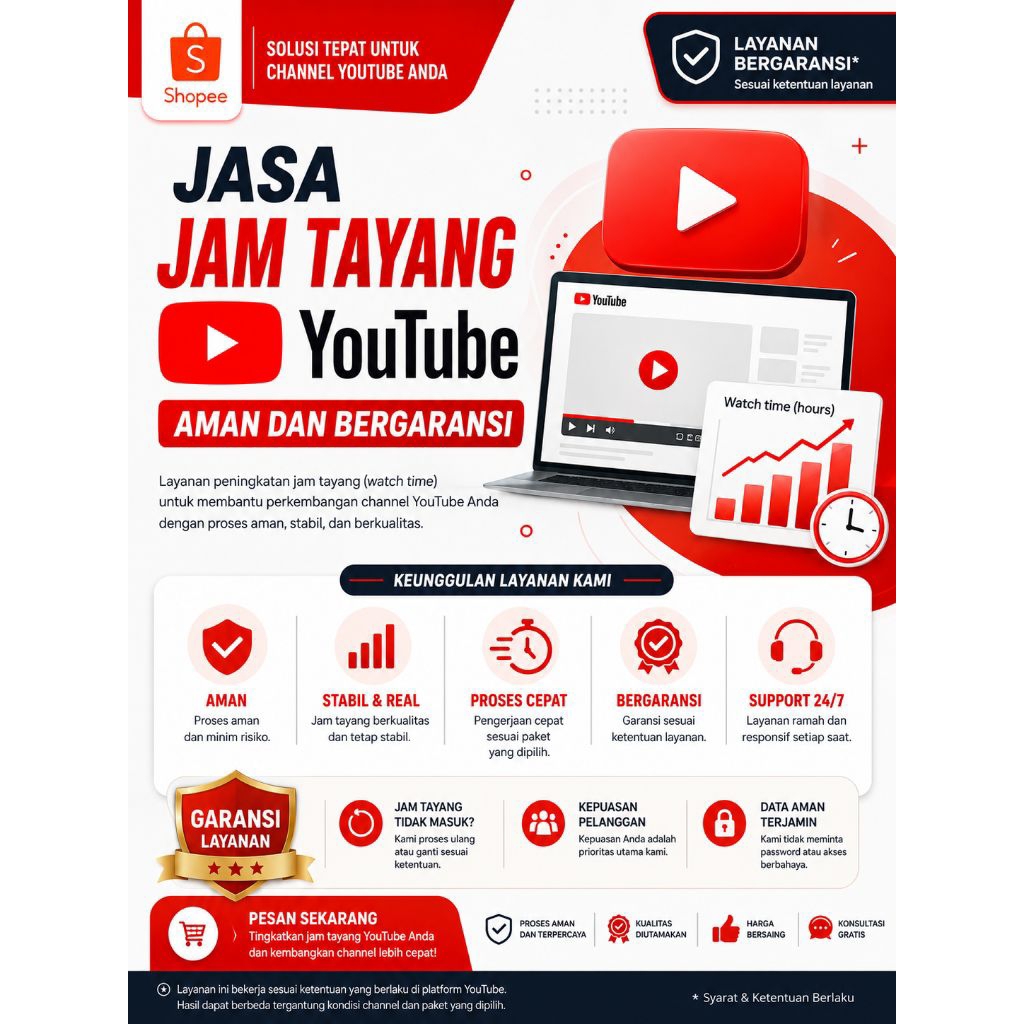 jasa jam tayang YouTube
