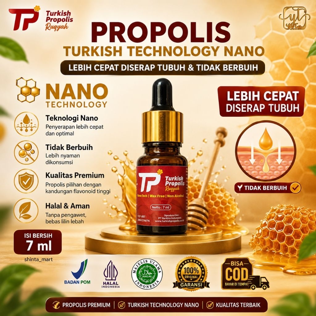 Propolis Turkish Premium Nano Technology 7ml - Turkish Propolis Turki
