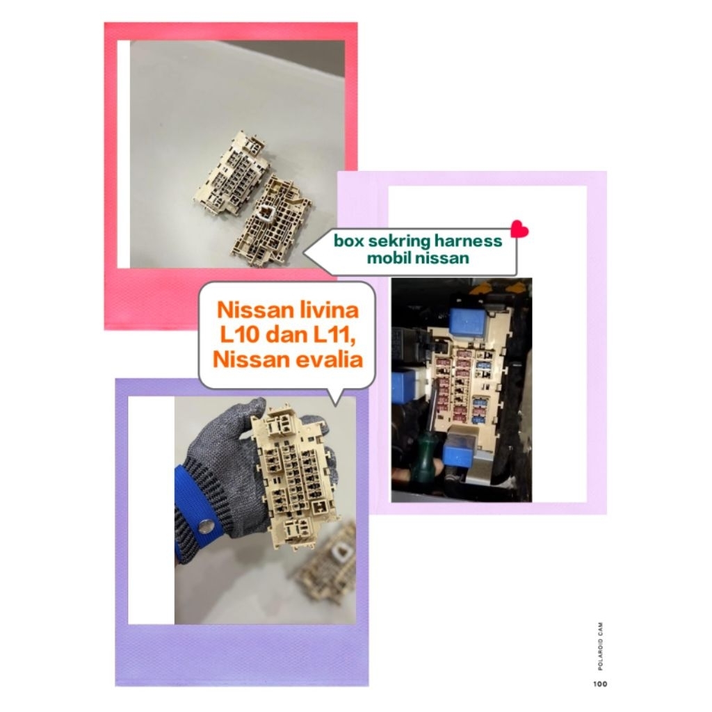 fuse box sekring harness mobil nissan livina L10, L11 dan nissan evalia original nissan lokasi box d