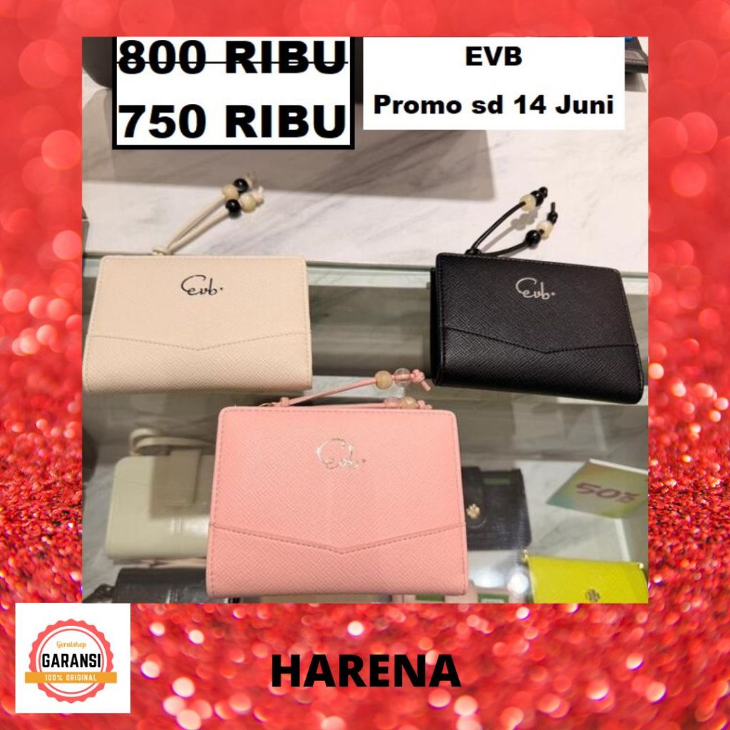 Dompet EVB wanita seri SORBET wallet original 100%