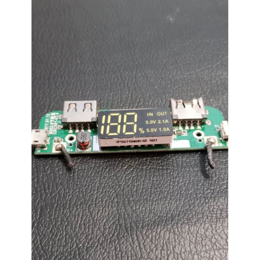 Modul Powerbank Digital Led Fast Charger 2,5A 5volt Modul Charger Indikator digital