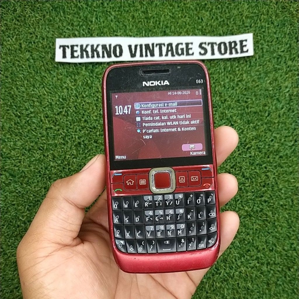 Hp Jadul Nokia E63 Red Symbian Original