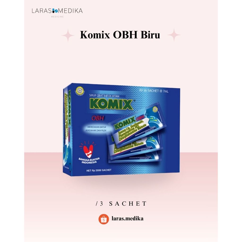 Komix OBH Biru 3 Sachet