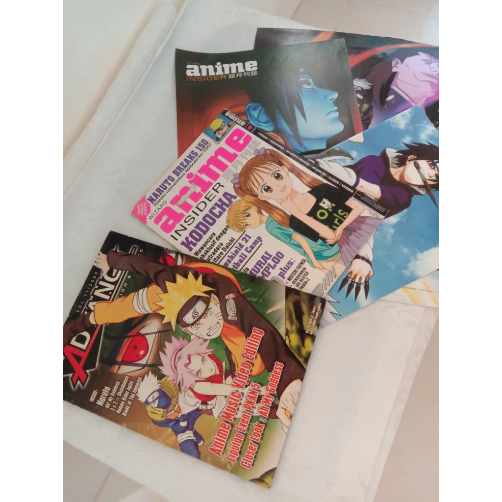 Paket majalah Anime Insider & Advance cover story Naruto