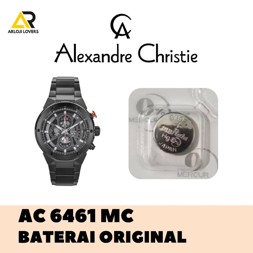 Baterai Jam Alexandre Christie AC6461MC Original