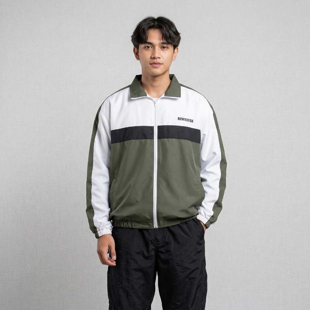 Rown Division Supply Tracksuit Jacket - Rowndvsn Jaket Hijau Complex Green