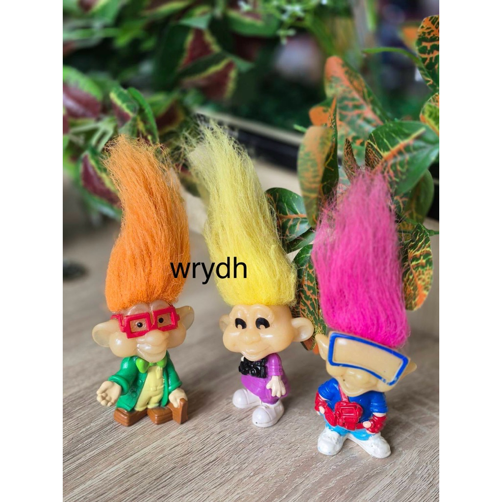 Troll vintage trolls glow in the dark Burger King jadul retro 90s