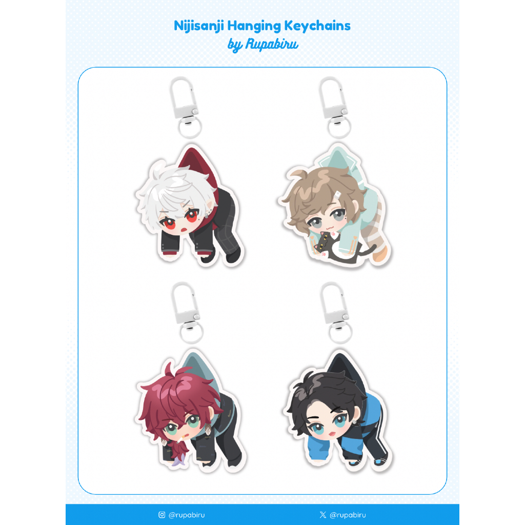 Nijisanji Kuzuha Kanae Lauren Iroas Axia Krone Hanging Keychain [by Rupabiru]
