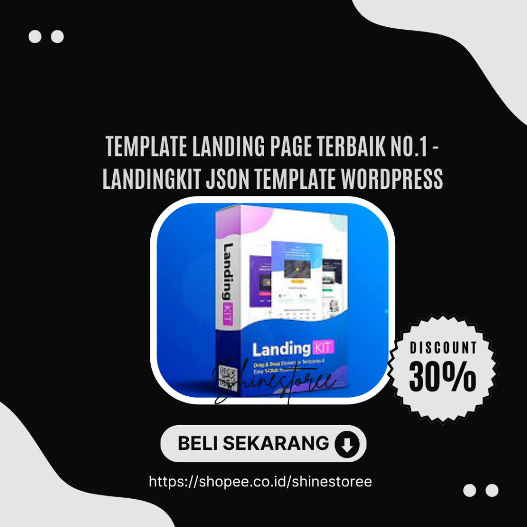 Template Landing Page Terbaik No.1 - Landingkit JSON Template Wordpress