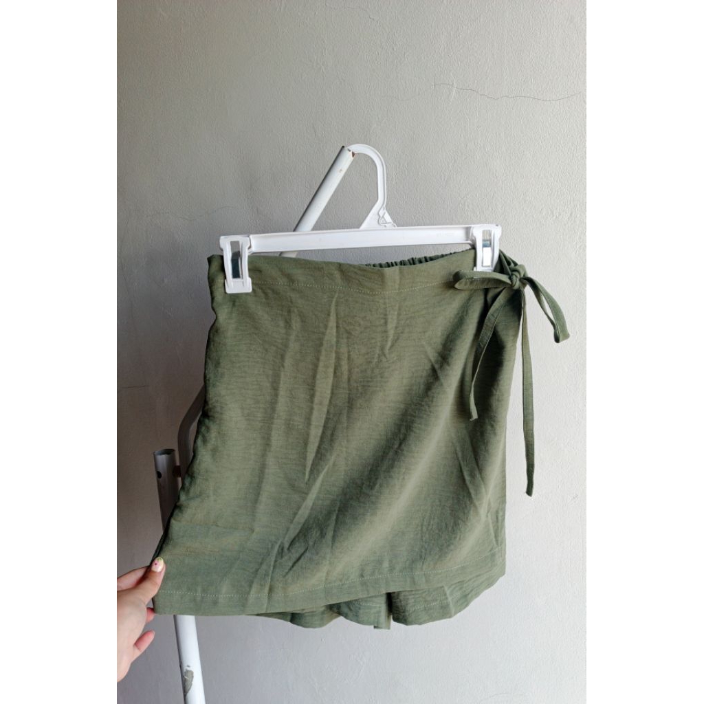 Skort Sage Green | Celana Rok Hijau Sage