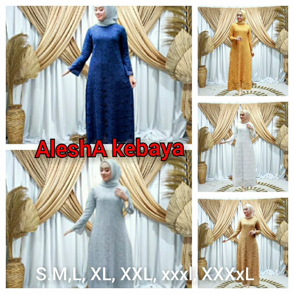 gamis brokat untuk acara pesta atau acara wisuda