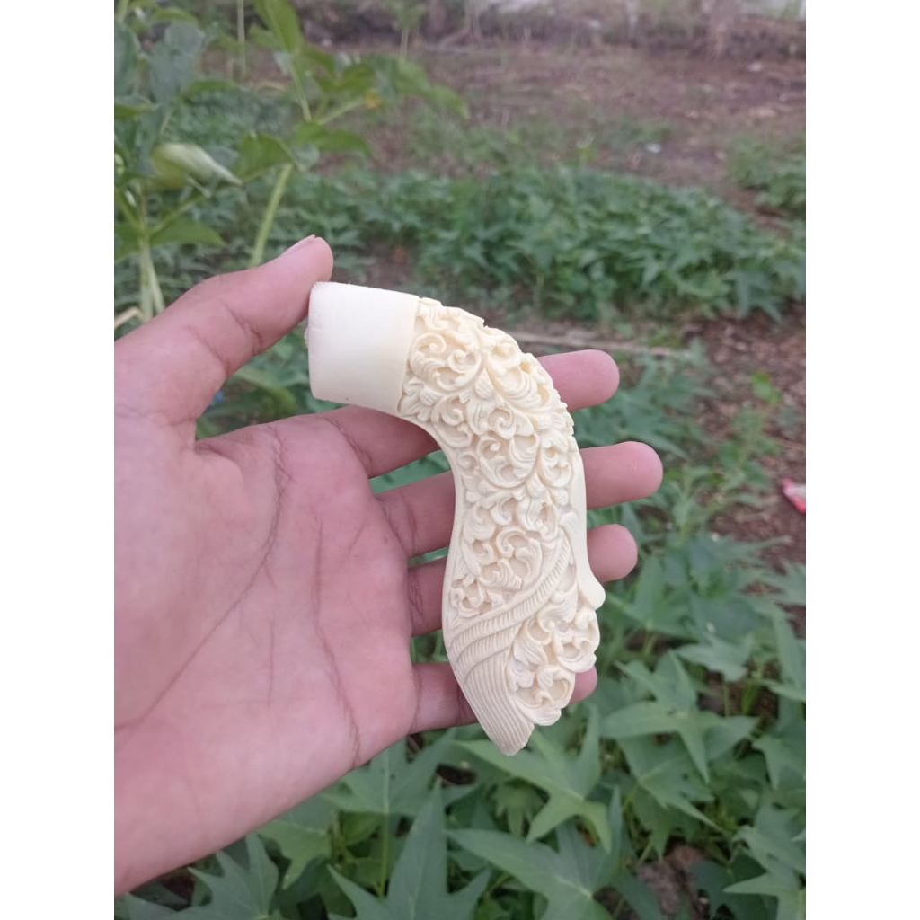HULU BADIK BUGIS FULL UKIR BAHAN SERBUK TULANG