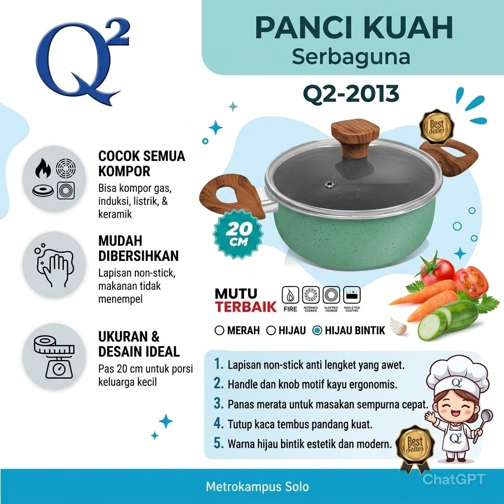 PANCI KUAH Q2 Q2-2413/PANCI KUAH SERBAGUNA / PANCI SUP / PANCI Q2 TERMURAH