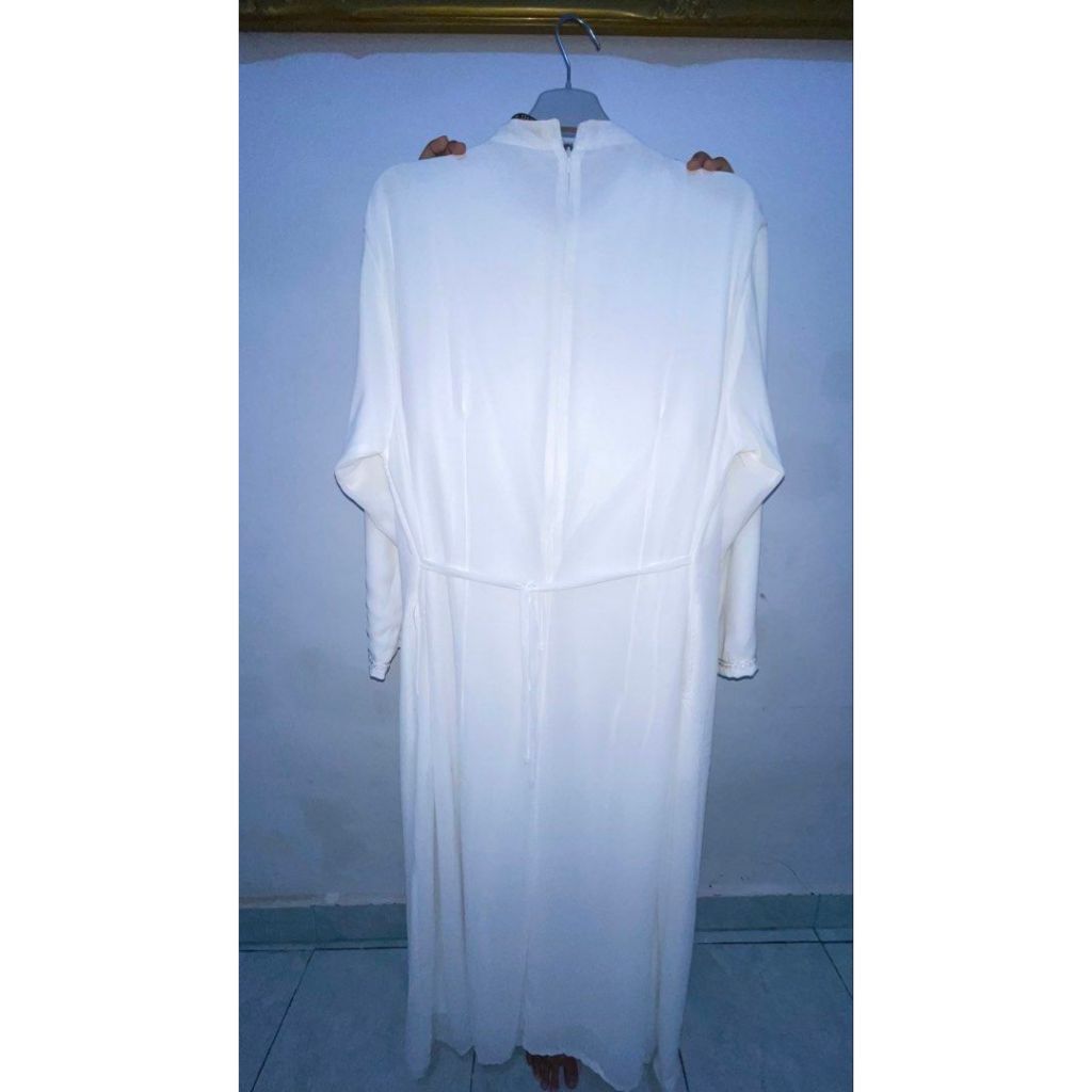 PRELOVED GAMIS ABAYA PUTIH / WHITE