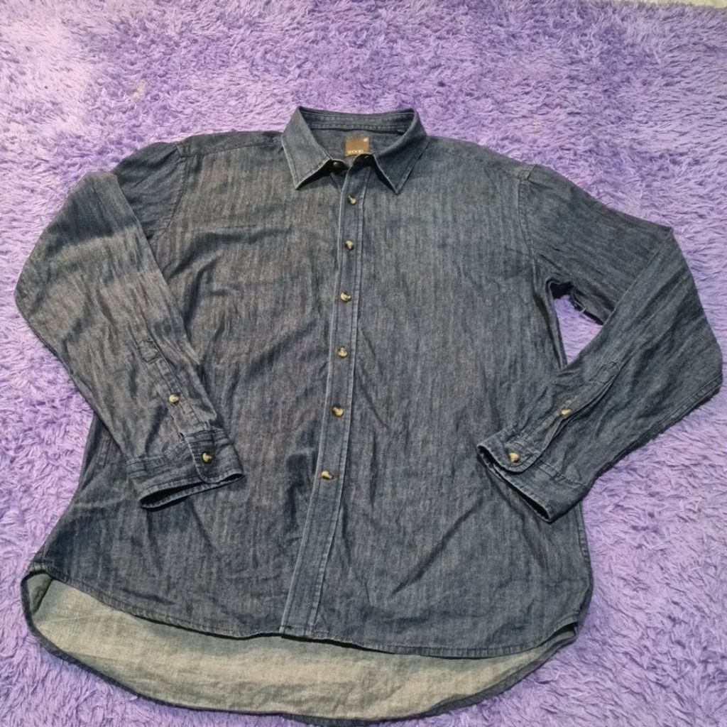 Kemeja Denim Wood