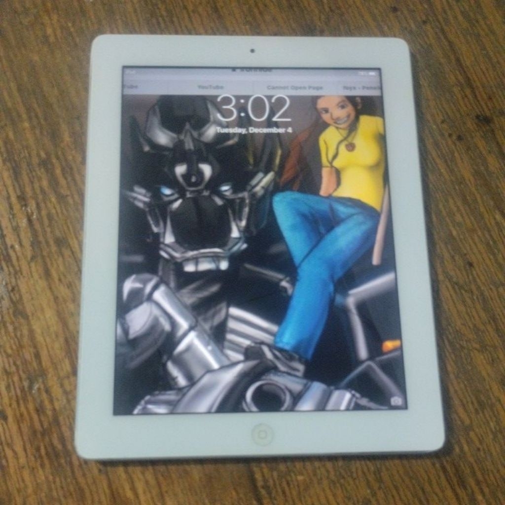 Utama Bekas Normal Rusak Layar iPad 2 (Model A1395) (iPad Apple Generasi ke-2) Tahun Rilis 2011 atau