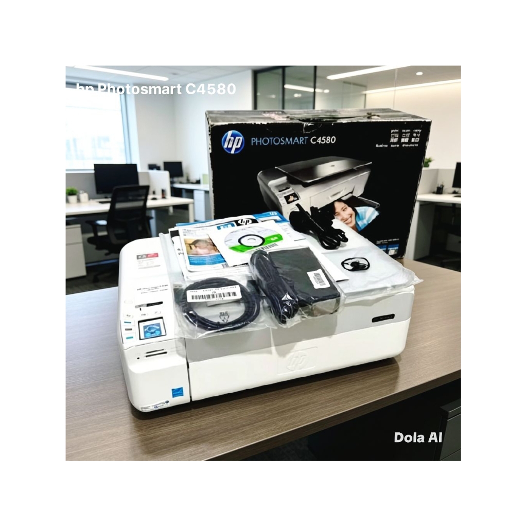 Printer HP Photosmart C4580 All In One Print Scan Copy Normal Siap Pakai
