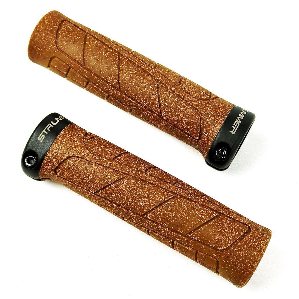 GRIP CORK BROWN HAND GRIP KARET STANG SEPEDA MTB LOCK