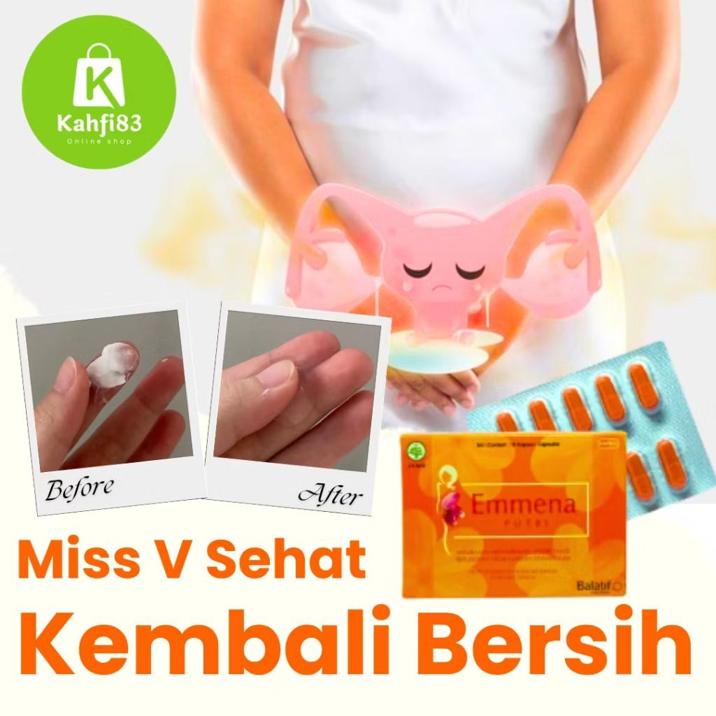 KN Kapsul Emmena Putri Ampuh Mengatasi Lendir Berlebih Dan Bau Tak Sedap Area Kewanitaan Herbal Orig