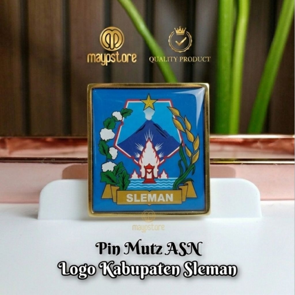 Pin Mutz ASN Lambang Kabupaten Sleman | Pin Logo Pemkab Sleman