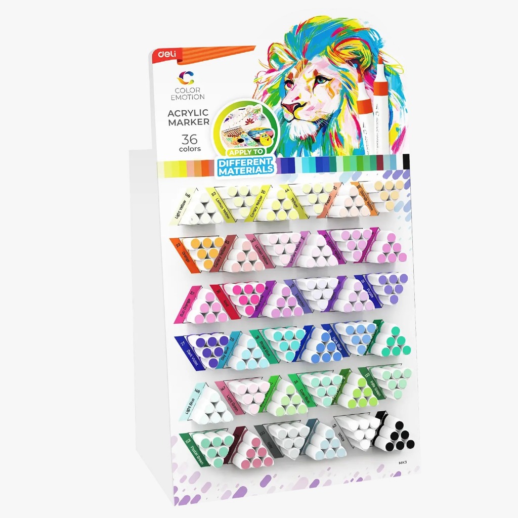 DELI - SPIDOL WARNA SERBAGUNA / PAINT MARKER / SPIDOL AKRILIK / ACRYLIC MARKER C193A