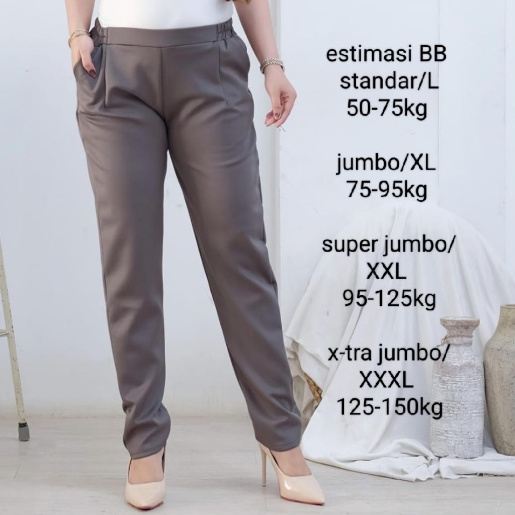 Cassandra Pant Celana Scuba Jumbo